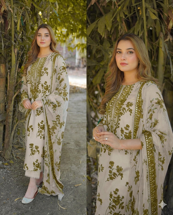 Aneelas 9MM Lawn 3 Piece Unstitched Suit